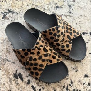 Garnet Hill Kasia Crossover Slides made by Italian Artisans